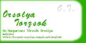 orsolya torzsok business card